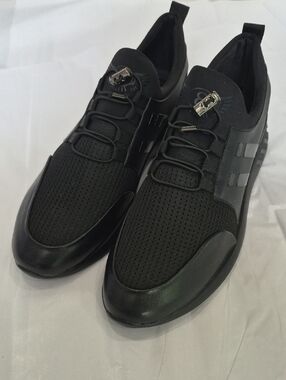 VT Kix Sneaker Men's 12 Air Glide Black Slip-On Casual Athleisure Sneakers